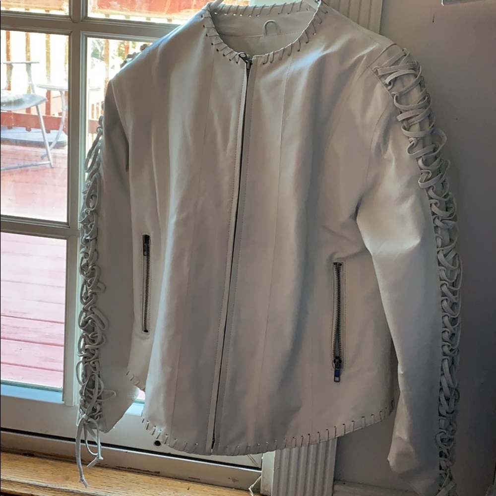 Pleather Cropped Jacket/Coat SZ S G collection